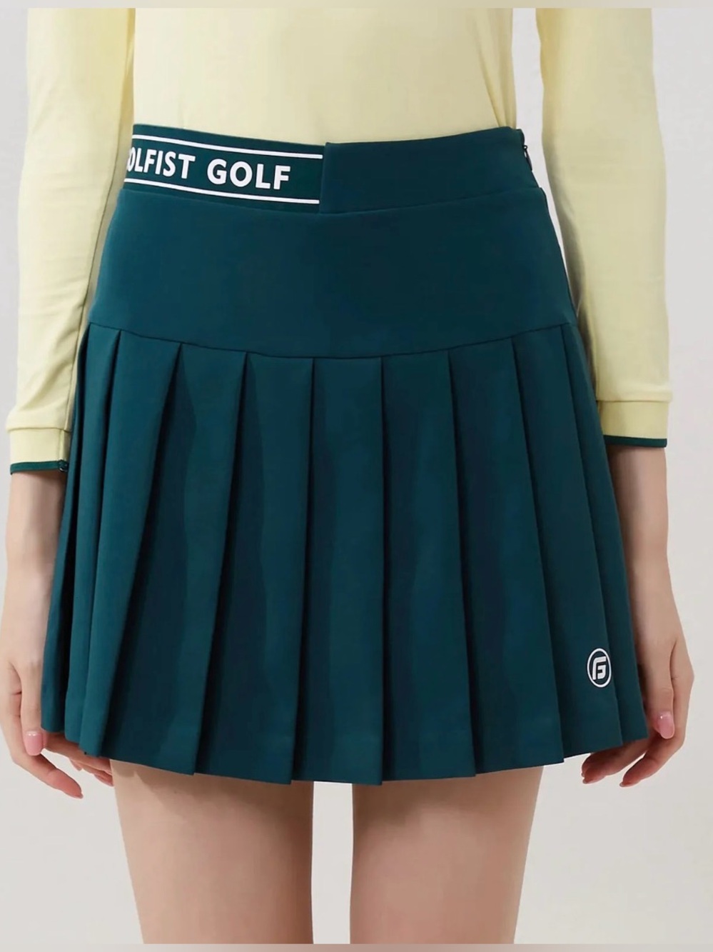 Teal Pleated Golf Skirt
